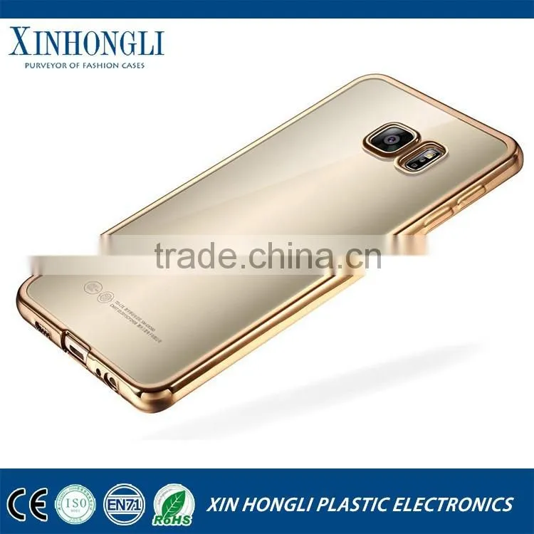Colorful Transparent electroplating mobile phone case for samsung S7