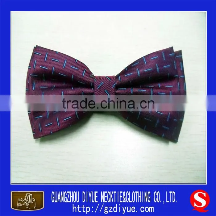fashion polyester Butterfly neck bow tie for promotion