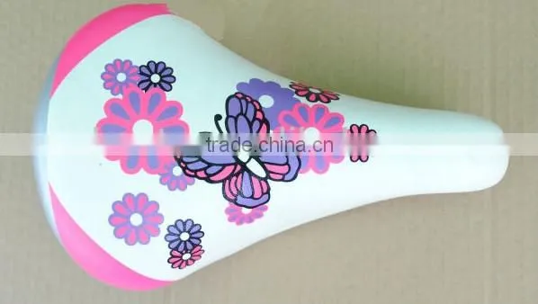 hot selling new arrivel high quality wholesale price durable cute picture kids bicycle saddles bicycle parts