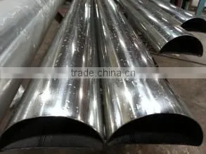 china cheap astm 304 314 316 half round stainless steel pipe