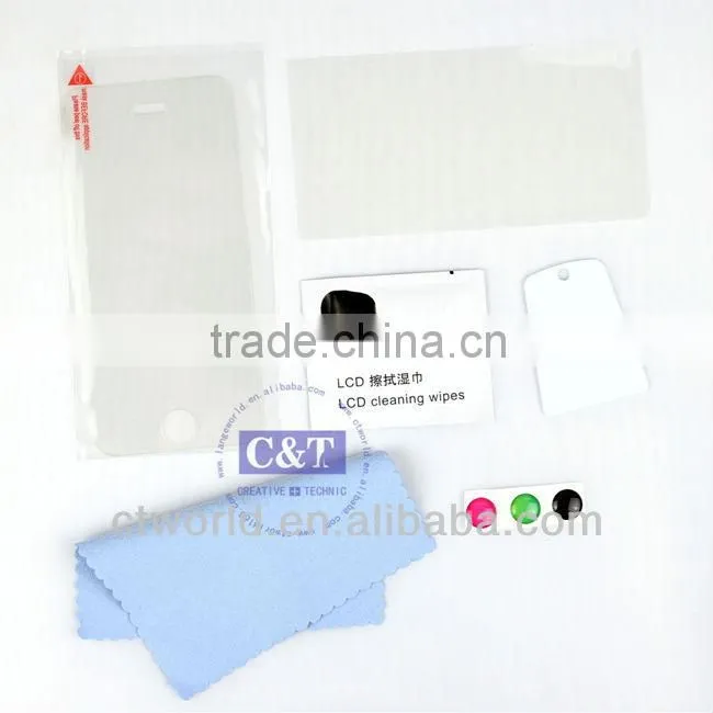 C&T tempered glass for iphone 5 white privacy screen protector