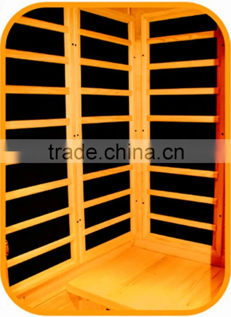 2 person far infrared sauna wood cabinet carbon heater canada hemlock