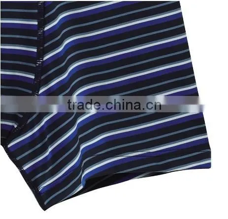 Stylish antimicrobial quick dry stripe microfiber men underwear briefs boxer shorts