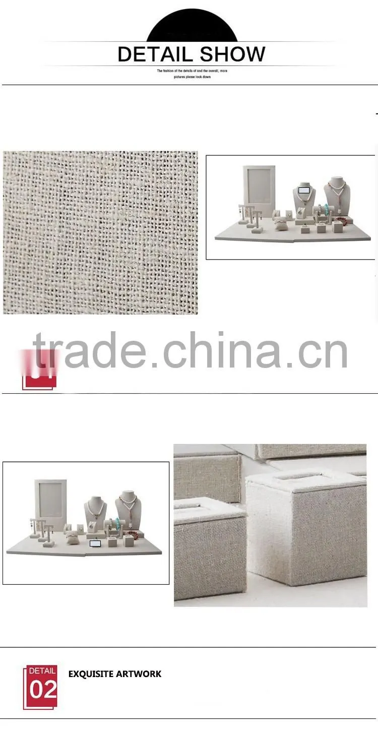 Luxury for shop cabinet window show display for jewelry sets stand