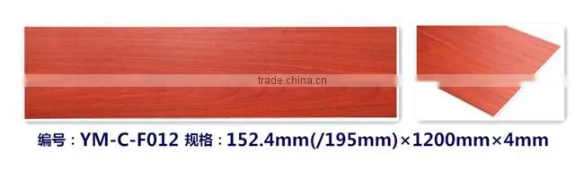 Indoor decorative Wood Grain Click WPC Flooring tiles