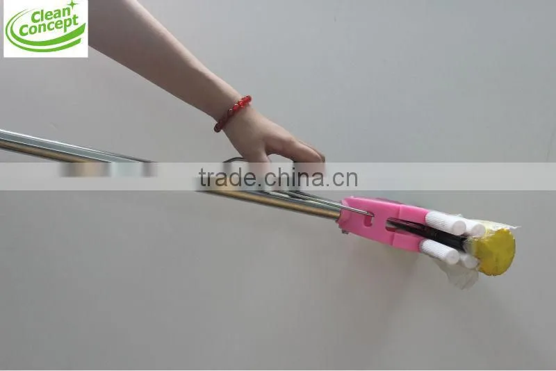 Removable Stainless Steel Pole Single Roller Cleaning PVA Mop