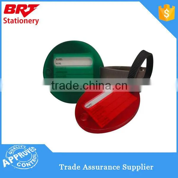 Hot selling clear color plastic luggage tags