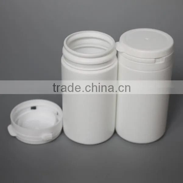 100ml PE plastic jar for personal care flip top cap are available