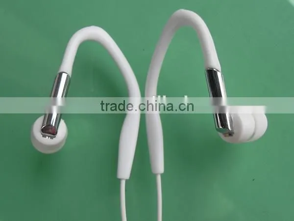 Black portable sports headphone ear hook for running