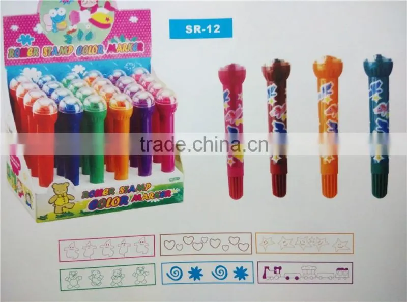 bubble pen with stamp function