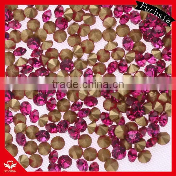 5A Schwan PP rhinestone hotsale Fuchsia color