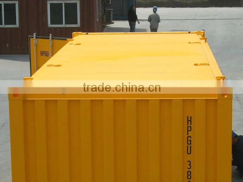 20ft hard open top container