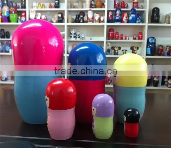 Wooden diy toy nesting doll nesting doll gift and craft