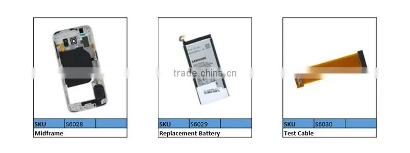 good quality factory supply Alibaba Wholesale Factory Price Front Housing Frame Bezel Plate Adhesive Sticker for Samsung S6 G920