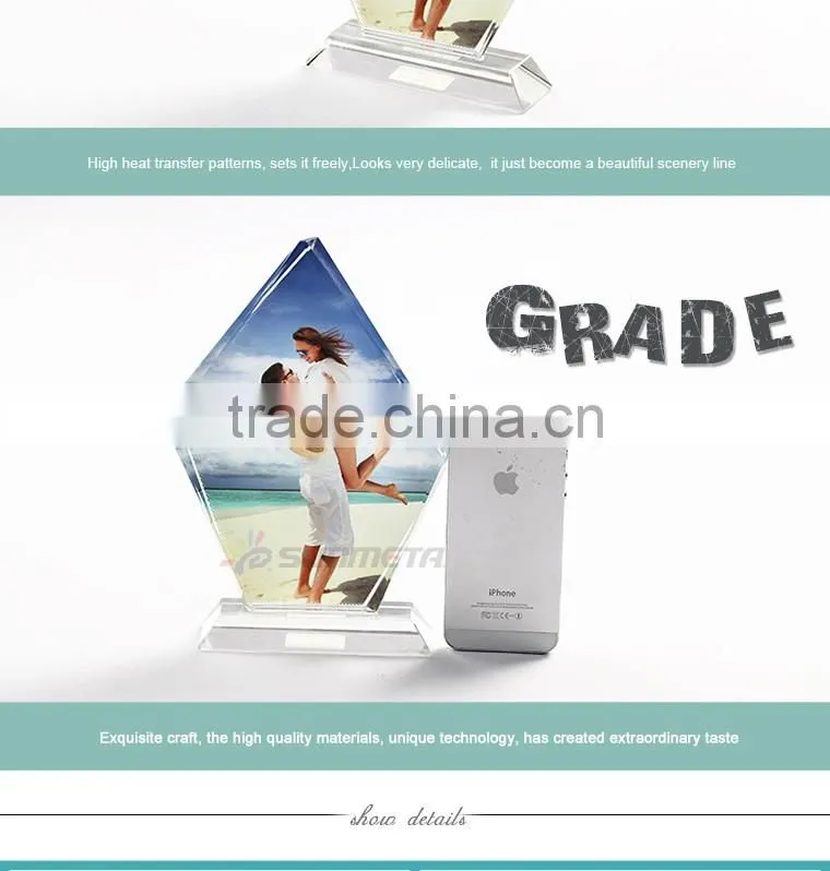 Freesub BSJ10B L150*H220*W40mm Big Ice Hill screen blank 3D sublimation personalized crystal frames