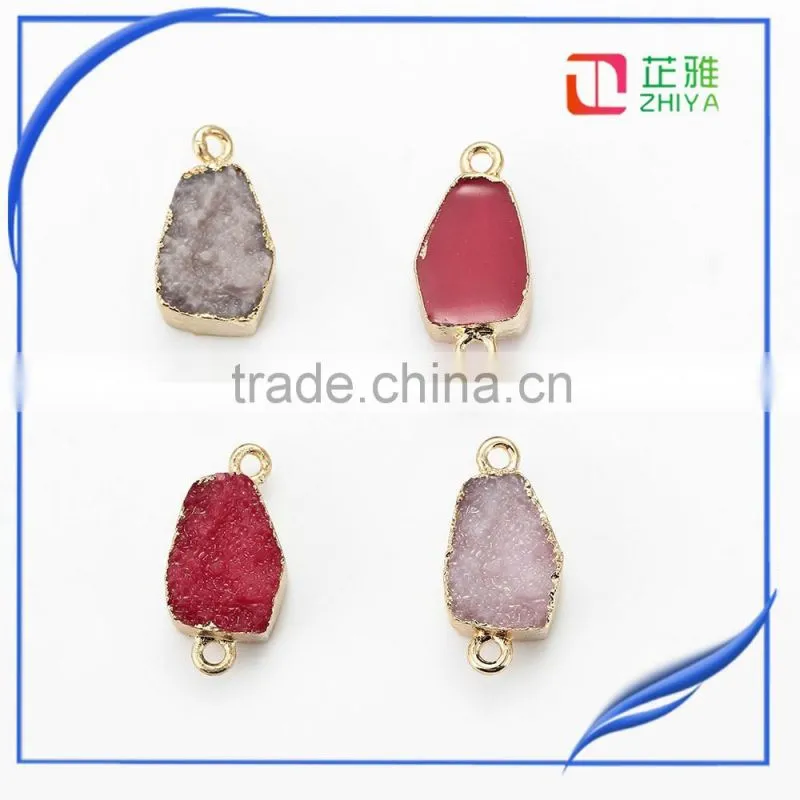 Latest fashion wholesale Agate druzy pendant for jewelry