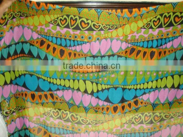 2013 Newest Printed Polyester women Pareo/Scarf