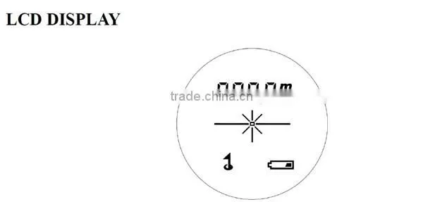 Golf OEM Laser Rangefinder LCD Display