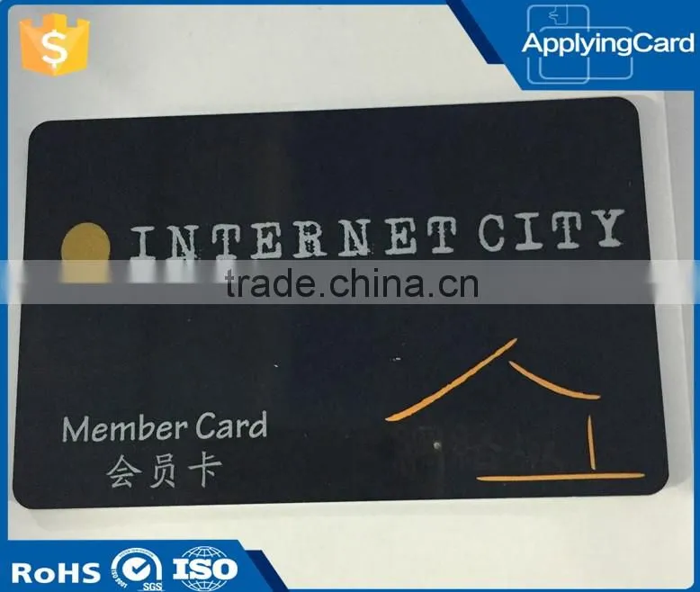 Wholesales Contact IC Card PVC VIP Loyalty Card with Credit Card Size