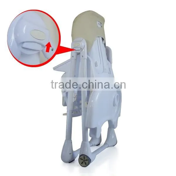 2016 new design restaurant baby high chair, portable baby high chair
