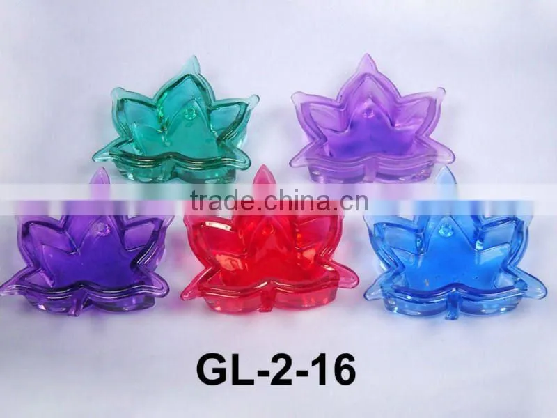 colored leaf candle holder for multi use