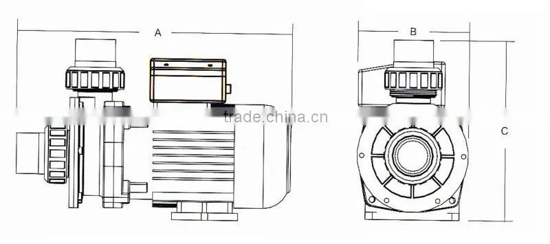PIKES ST020 series SPA Water Pump 0.20Hp for most domestic spa pools