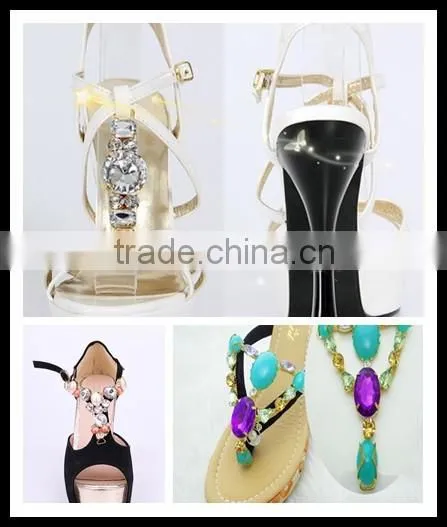 Hot !!! New Design Elegant Plastic Pearl Rhinestone Shoe Accessory for Woman Sandal Made in China in Bulk