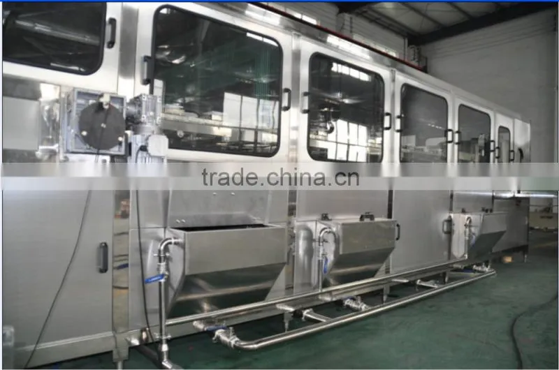 Automatic 5 Gallon barrel drinking water filling machine / bottling line
