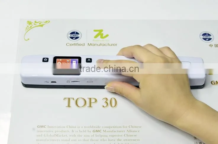 1050DPI Wireless WiFi Portable Digital Scanner with Handyscan Document Photo Receipts Books Double JPG / PDF Format TF Card