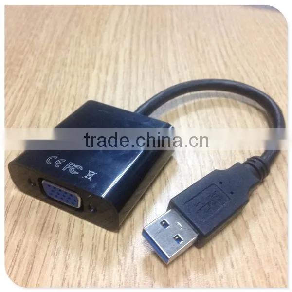 2014 hotsell USB 3.0 cable factory price USB 3.0 TO VGA converter