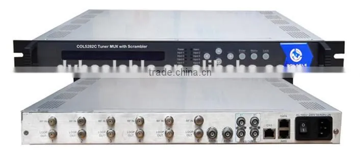 Digital TV Headend TS Tuner Multiplexer with Scrambler COL5282C