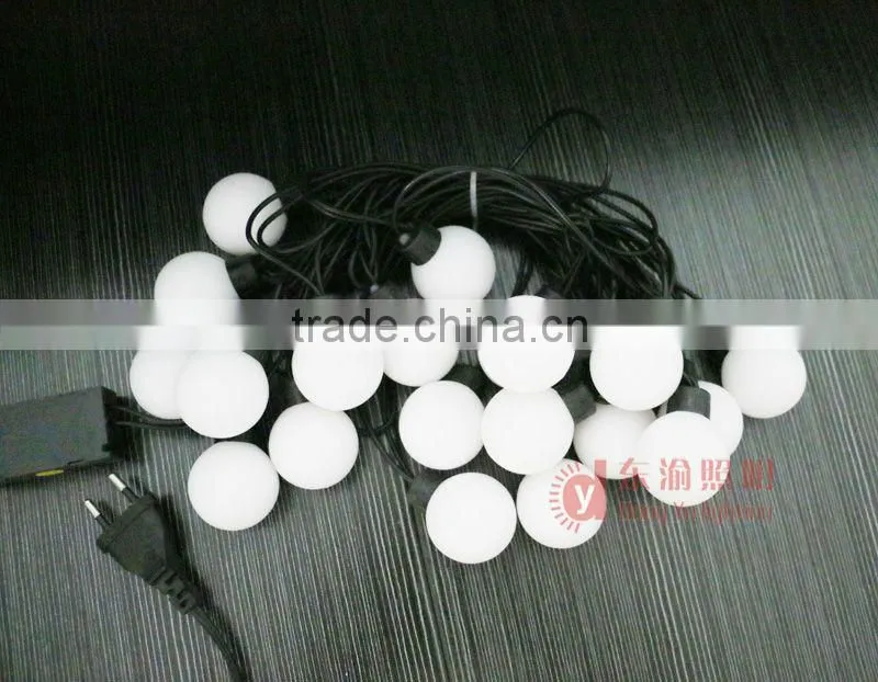 DY-Str-B001-5M-WW led christmas string light with 4cm round ball