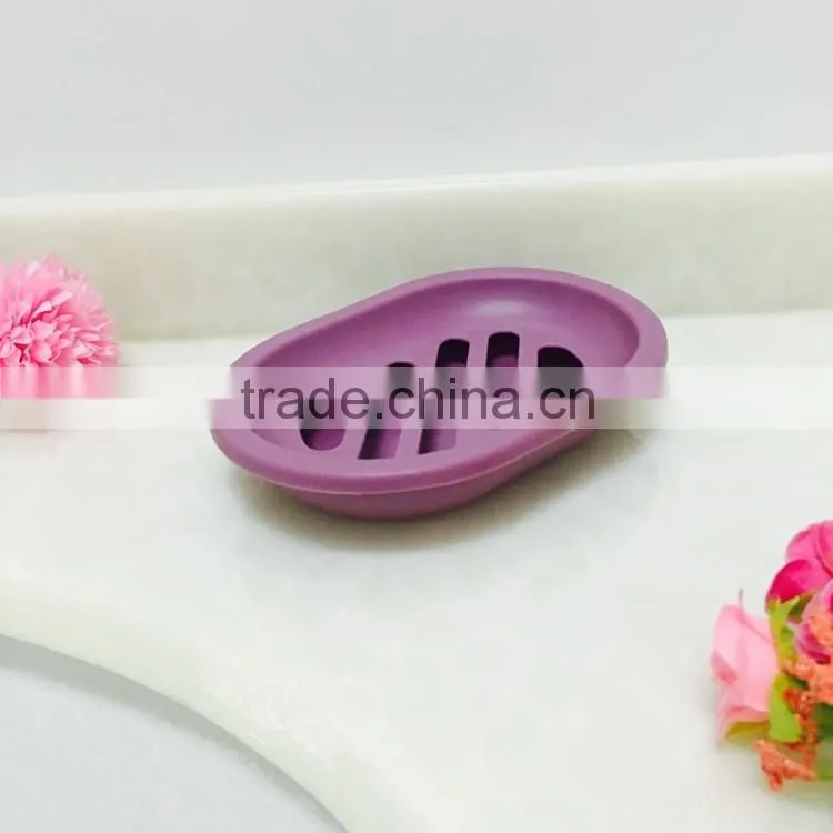 Purple colour wholesale plastic soap dish