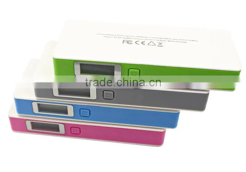 Shenzhen wholesale 18650 battery mobile phone charger portable charger 15000mah power bank