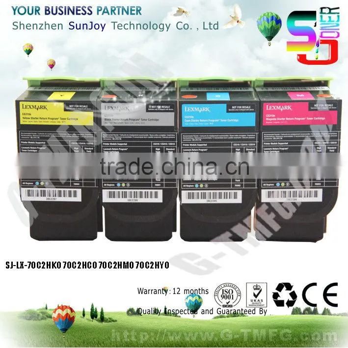 laser color toner cartridge 70C2HK0 forLexmark CS310dn CS310n CS410n CS410dn CS410dtn CS510de CS510dte