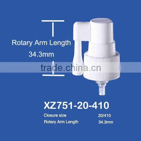 50ml HDPE Oral Spray Bottle in Cylinder Shape,with Rotatable Long Nozzle