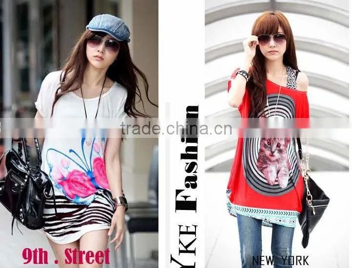 ladies T-shirt skirt skirt casual dresses stock free size