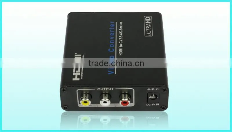 AV/SV to HDMI Scaler Converter, 4Kx2K, CVBS to HDMI