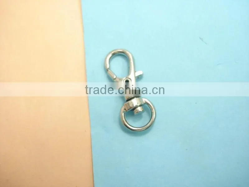 2014 new design nickel spring snap hooks push gate swivel snap hook