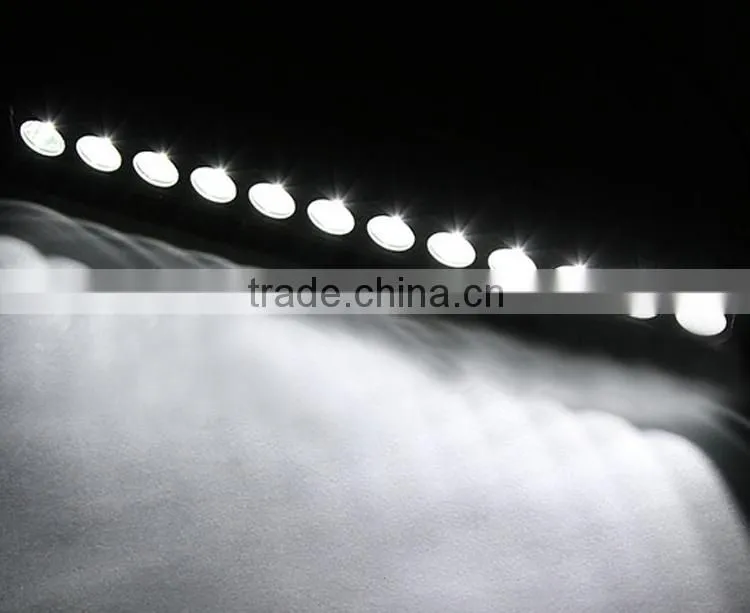 China supplier wholesale high power C.REE 12PCS*10W offroad LED light bar one row single row 120W 4X4 accessories