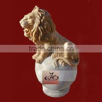 Stone Lion Animal Statue