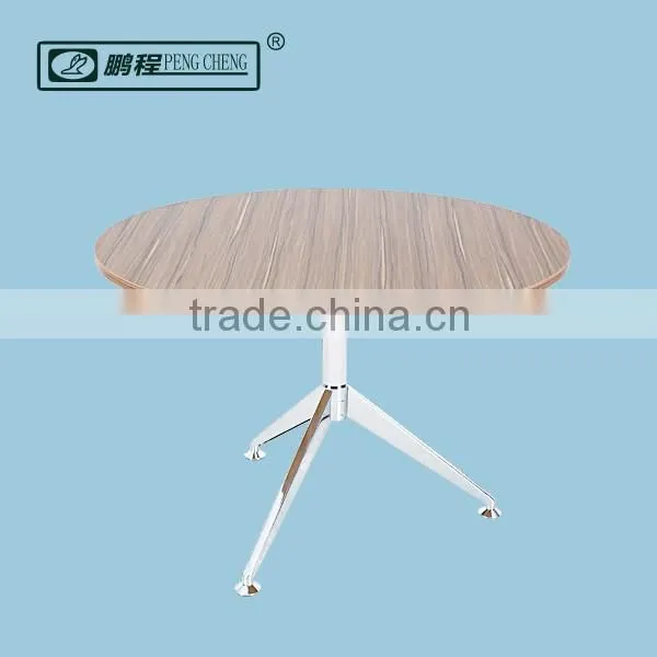 Steel Wooden Round Table Negotiation table