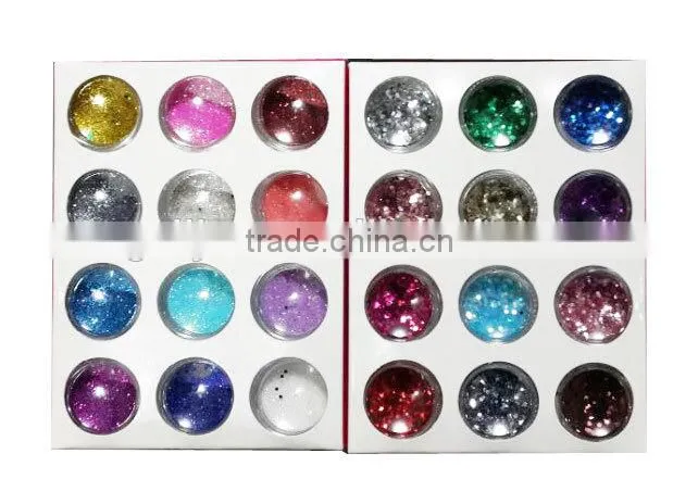 H1-014 24COLORS MIXING GLITTER POWDER