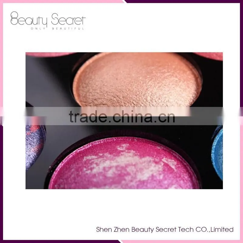 Wholesale 14 colors Baked Powder oem makeup Eyeshadow palette packaging