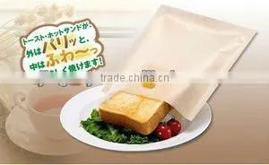 Round Corner PTFE Toast Bag- two circular angles, fit for toaster, oven, microwave oven