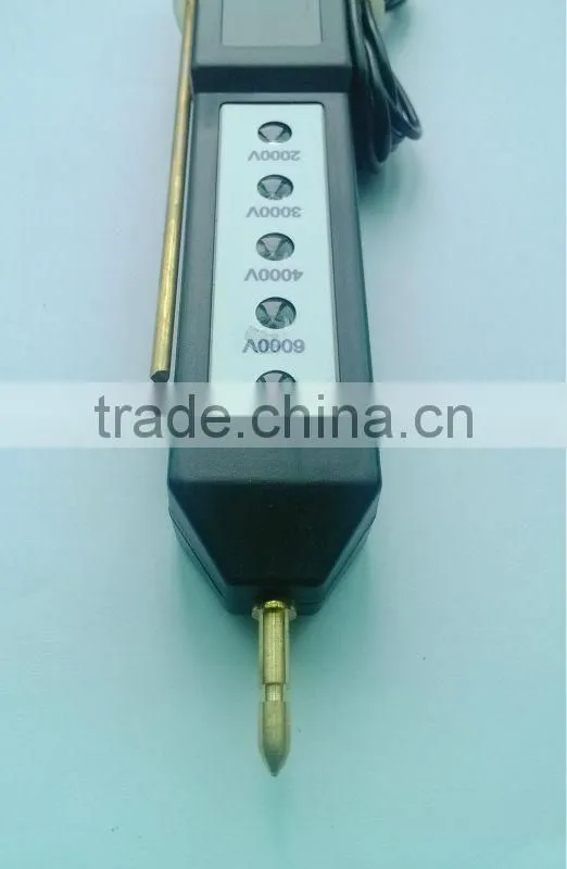 LED two probes electric fence voltmeter