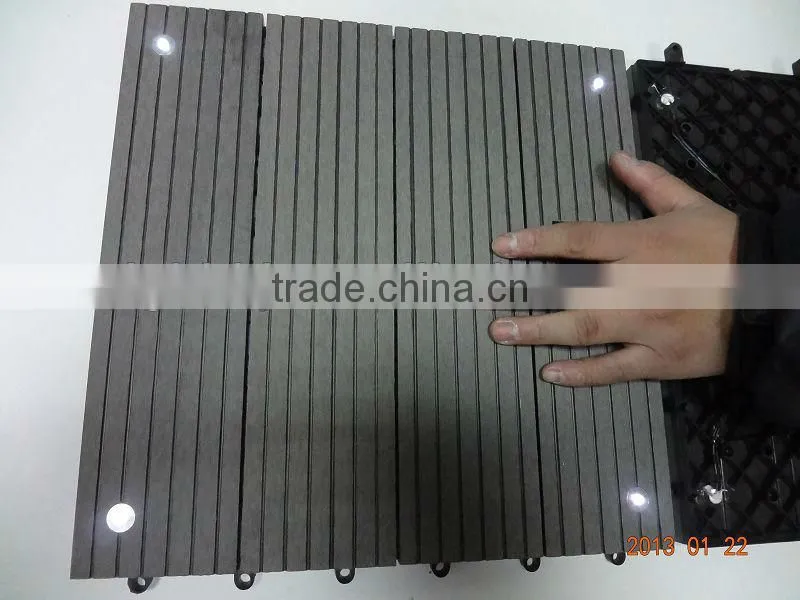wpc decking with led light