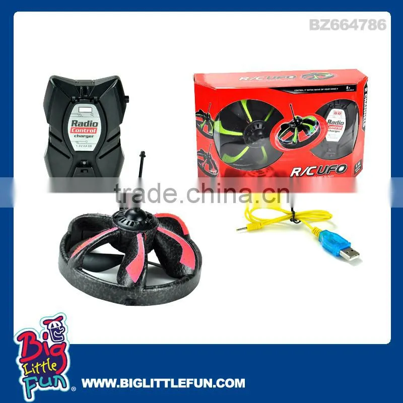 2 channel inductive remote control ufo flying saucer with light and USB