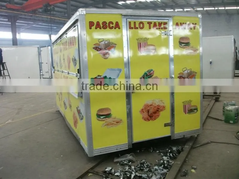 panel solar trailer lectrical operated delicious fast food vanfor sale