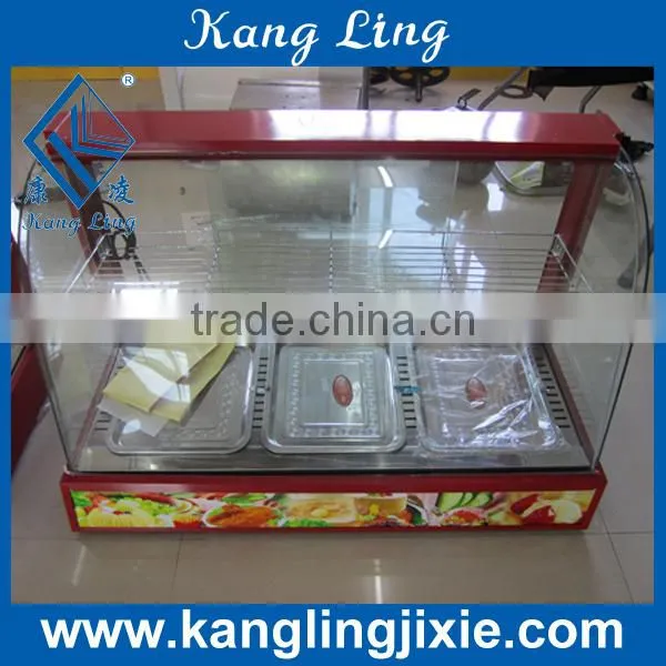 2 floors food warming showcases